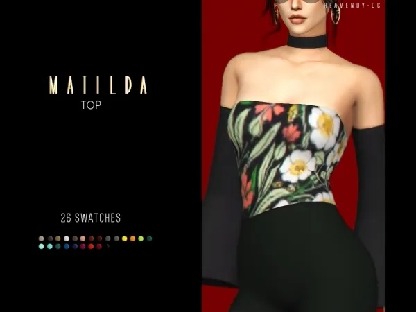 Maxis Match [Heavendy ] Matilda Top - The Sims 4 Custom Content