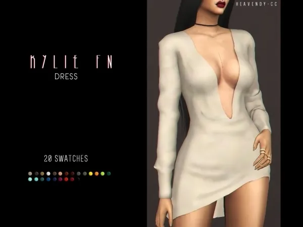 Maxis Match [Heavendy ] Kylie FN Dress - The Sims 4 Custom Content