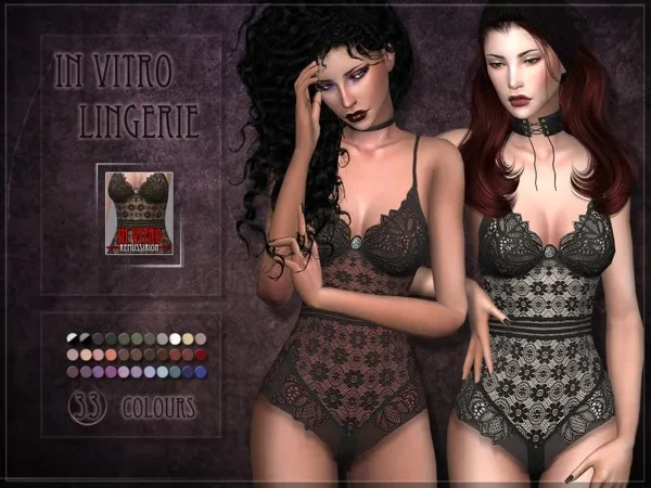 Alpha In Vitro Lingerie - The Sims 4 Custom Content