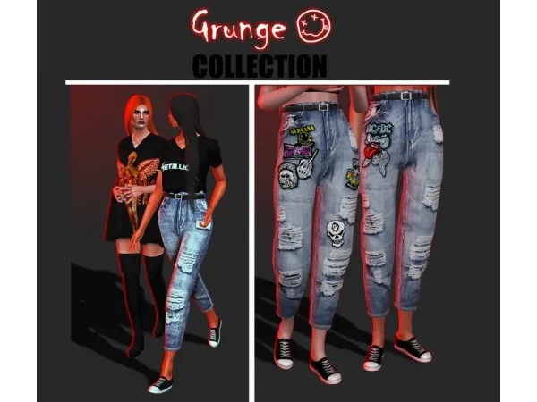 Grunge Collection by rachell - The Sims 3 Custom Content