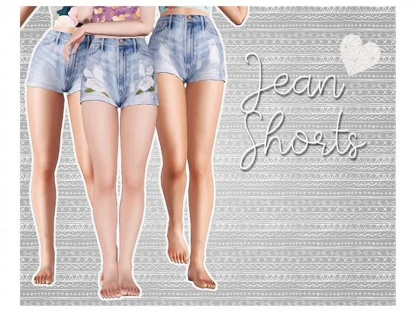 Jean Shorts by rachell - The Sims 3 Custom Content