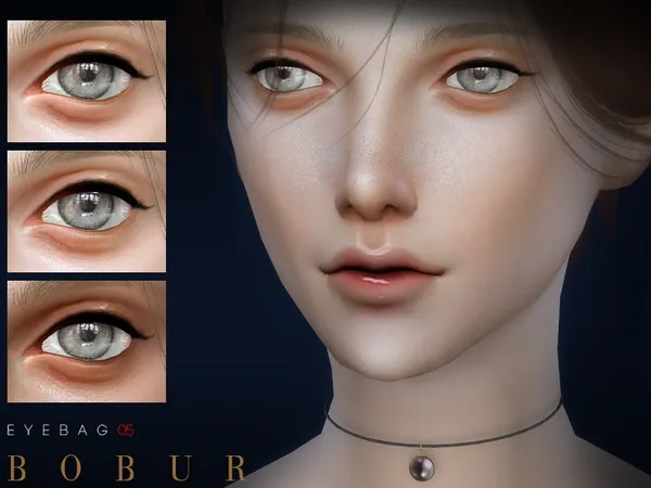 Alpha Bobur Eyebags 05 - The Sims 4 Custom Content