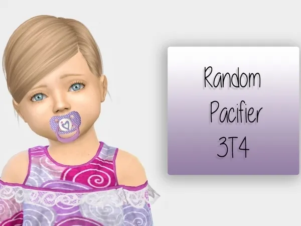 Alpha Random Pacifier - The Sims 4 Custom Content