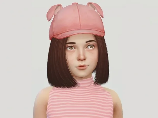 Alpha Dog Ears Cap Kids - The Sims 4 Custom Content