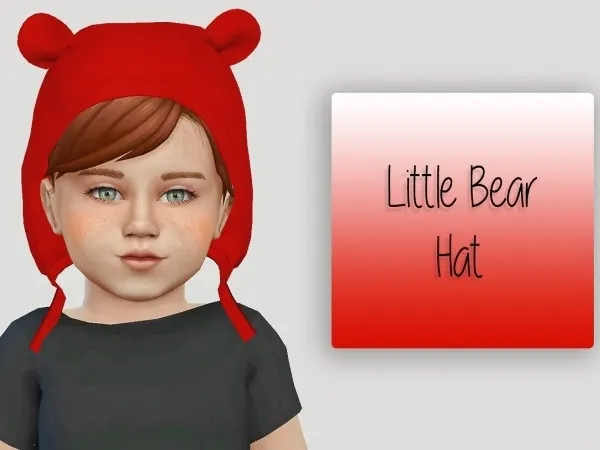 Maxis Match Little Bear Hat - The Sims 4 Custom Content