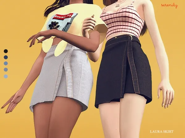 Alpha Laura Skirt - The Sims 4 Custom Content