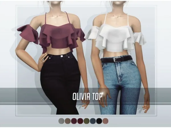 Olivia Top ♥ - The Sims 2 custom content