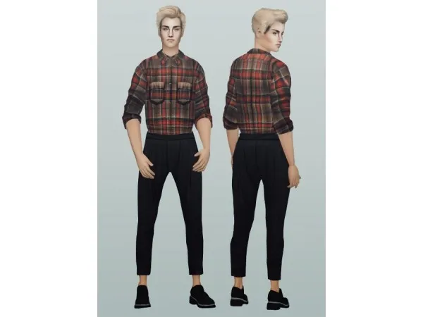 Style Plaid Outfit neillan by e - The Sims 2 Custom Content