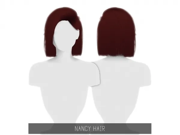 Alpha NANCY HAIR - The Sims 4 Custom Content