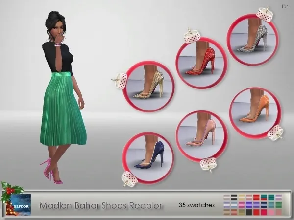 Maxis Match Madlen Bahar Shoes Recolor - The Sims 4 Custom Content
