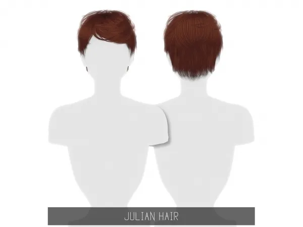 Alpha JULIAN HAIR - The Sims 4 Custom Content