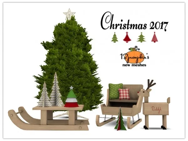 Maxis Match Christmas 2017 Decor - The Sims 4 Custom Content