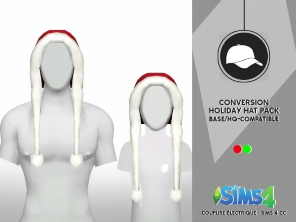 Alpha HOLIDAY HAT PACK ADULT - The Sims 4 Custom Content