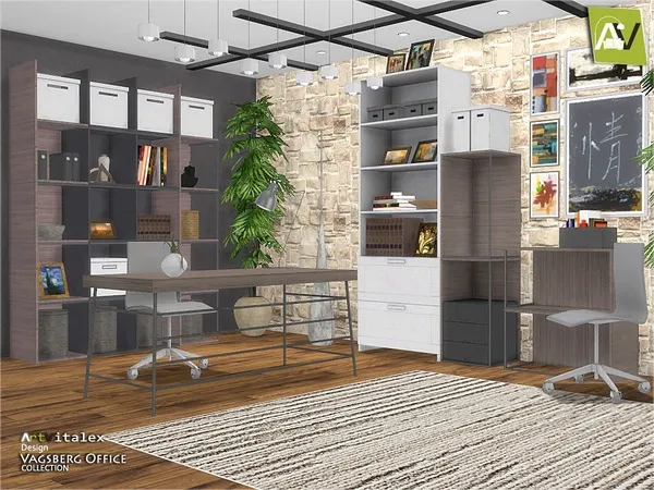 Alpha Vagsberg Office - The Sims 4 Custom Content