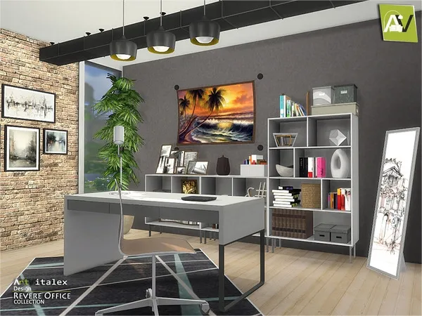 Alpha Revere Office - The Sims 4 Custom Content