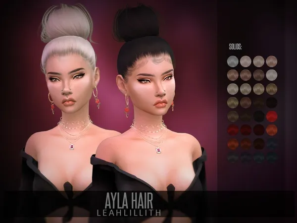 Alpha LeahLillith Ayla Hair - The Sims 4 Custom Content