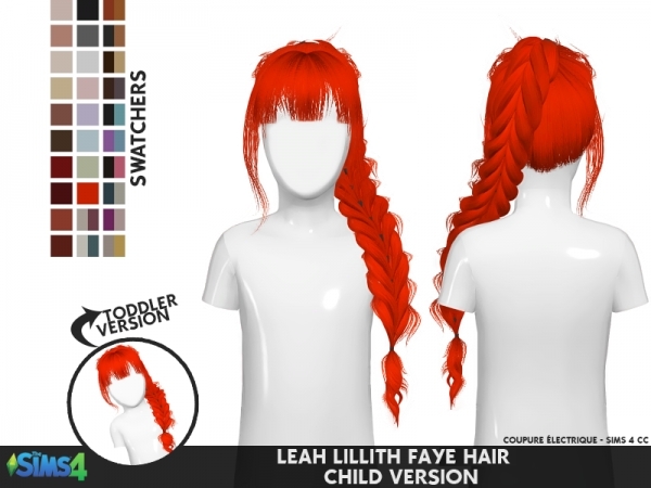 LEAH LILLITH FAYE HAIR 001 CHILD The Sims 4 Download