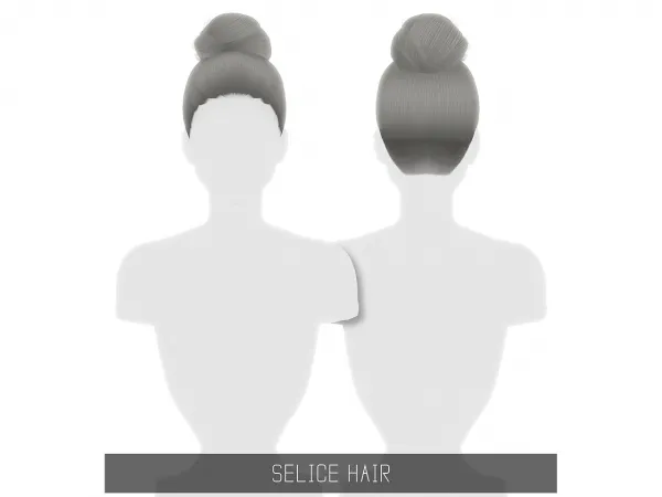 Alpha SELICE HAIR - The Sims 4 Custom Content