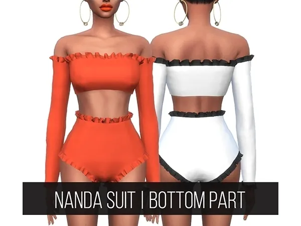 Alpha NANDA SUIT (BOTTOM) - The Sims 4 Custom Content