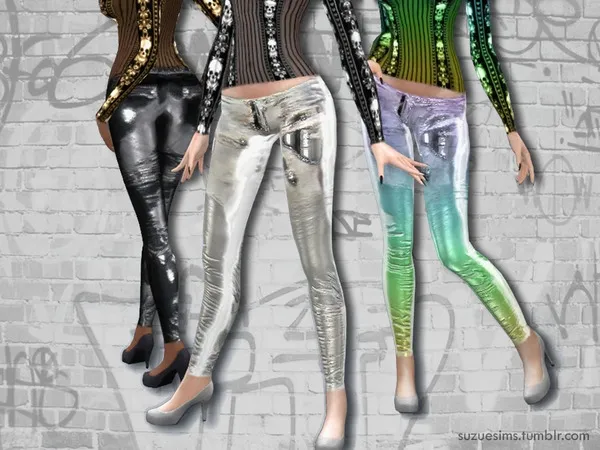 Alpha Rock Metal Pants - The Sims 4 Custom Content