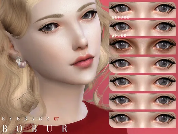 Alpha Bobur Eyebags 07 - The Sims 4 Custom Content