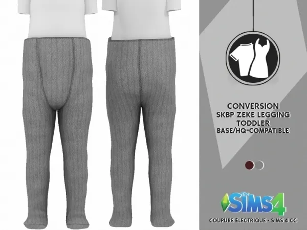 Alpha SKBP ZEKE LEGGING by redheadsims - The Sims 4 custom content