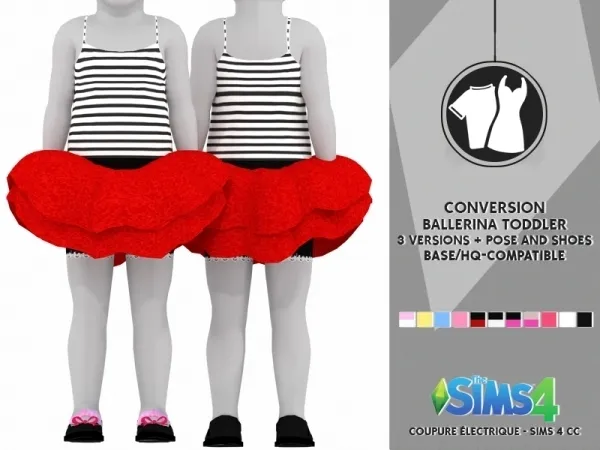 Alpha BALLERINA TODDLER - The Sims 4 Custom Content