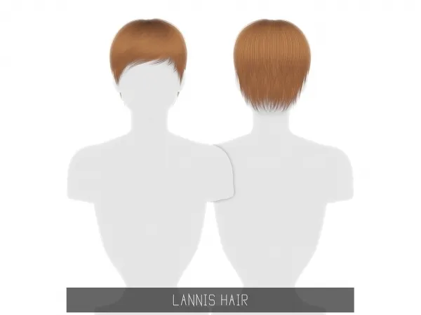 Alpha LANNIS HAIR - The Sims 4 Custom Content