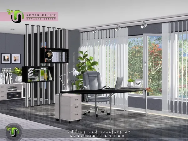 Alpha Rover Office - The Sims 4 Custom Content