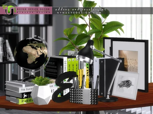 Alpha Rover Office Decor - The Sims 4 Custom Content