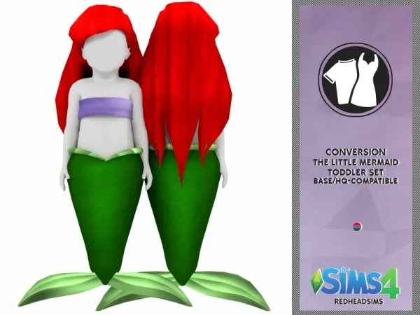 Alpha The Little Mermaid Set - The Sims 4 Custom Content