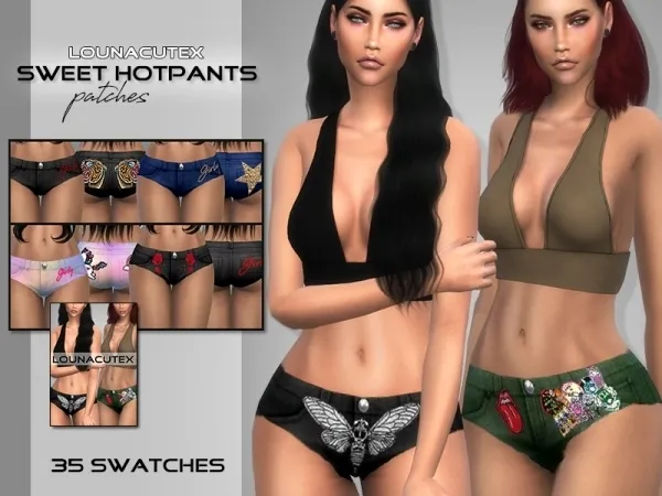 Alpha Sweet Hotpants Lounacutex - The Sims 4 Custom Content
