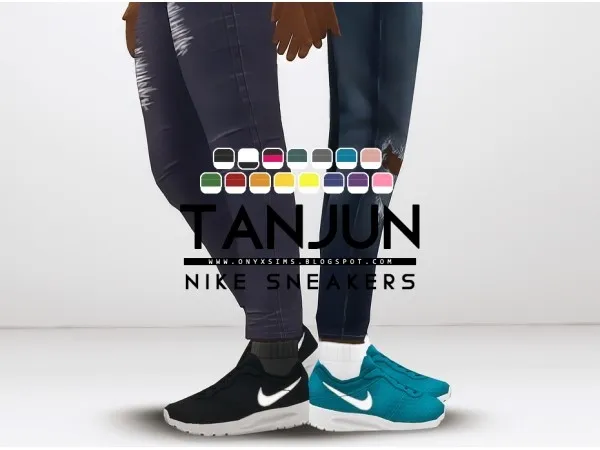 Alpha NIKE TANJUN SNEAKERS FOR KIDS - The Sims 4 Custom Content