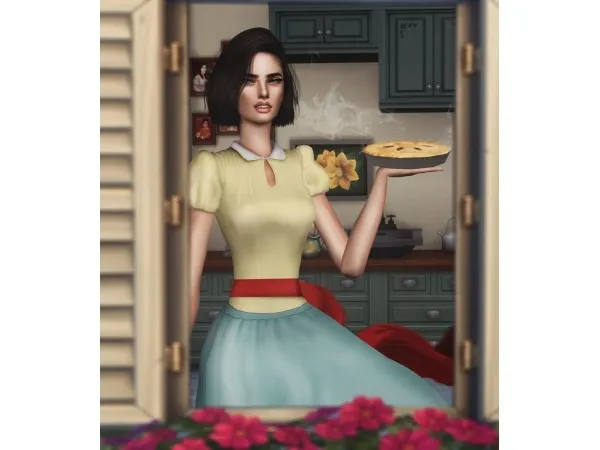 Alpha SNOW WHITE POSE - The Sims 4 Custom Content