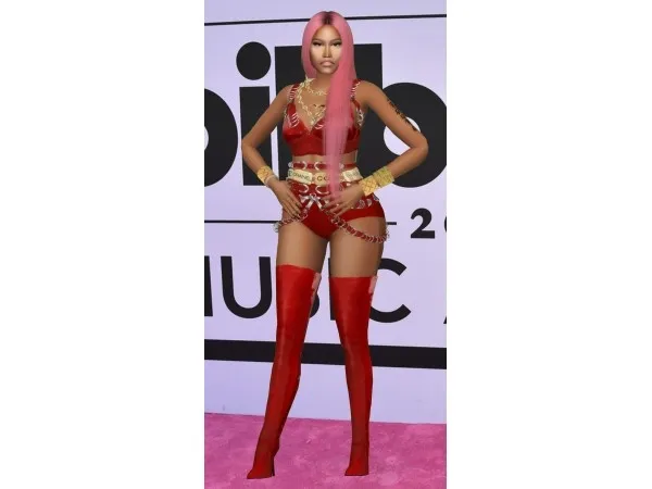 Nicki Minaj 2017 BBMA’s Full Look