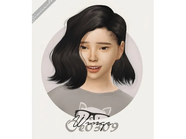 Alpha Wings OE0309 Kids Version by simsfinds - The Sims 4 Custom Content
