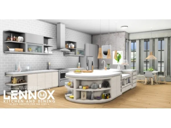 Maxis Match Lennox Kitchen and Dining - The Sims 4 Custom Content