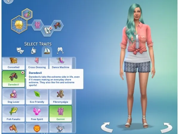 Mix Daredevil Trait by simsfinds - The Sims 4 Custom Content