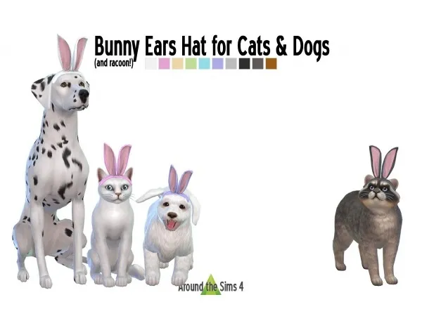 Maxis Match Bunny ears hats for pets - The Sims 4 Custom Content