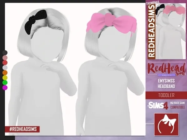Alpha AMYSIMSS HEADBAND TODDLER - The Sims 4 Custom Content