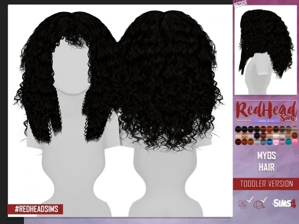 Alpha MYOS HAIR TODDLER VERSION - The Sims 4 Custom Content