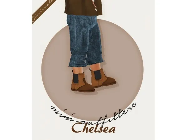 Maxis Match Chelsea Boots Toddler Version 3T4 - The Sims 4 Custom Content