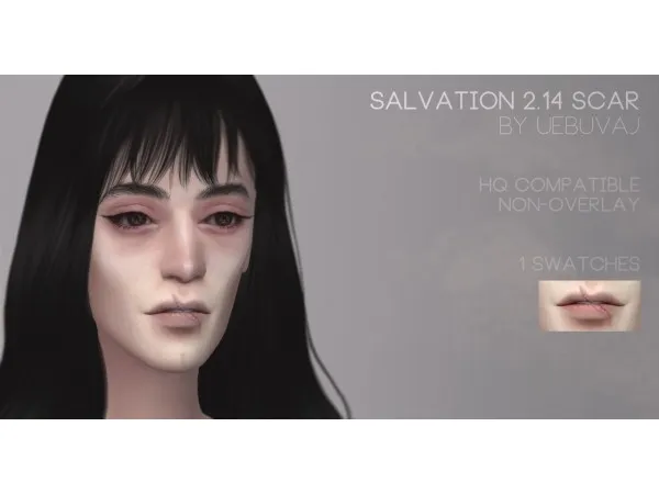 Maxis Match Salvation 214 scar - The Sims 4 Custom Content
