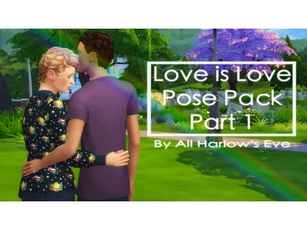 Maxis Match Love is Love Couple Pose Pack - The Sims 4 Custom Content