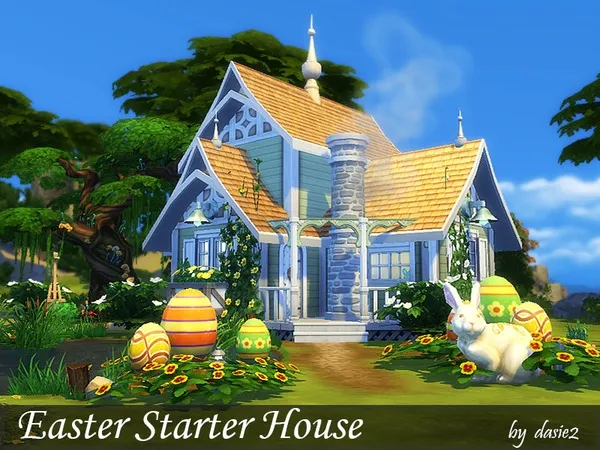Alpha Easter Starter House - The Sims 4 Custom Content