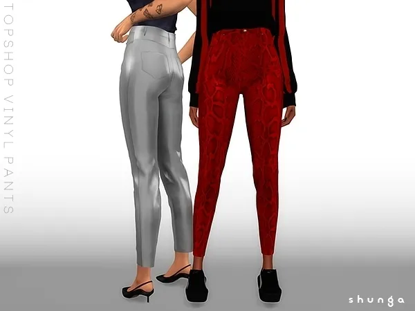 Alpha SHUNGA TOPSHOP Vinyl Pants by shunga - The Sims 4 Custom Content