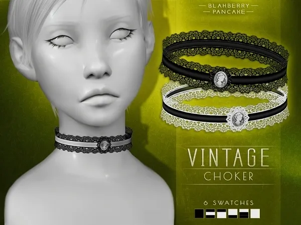 Mix Vintage Choker - The Sims 4 Custom Content