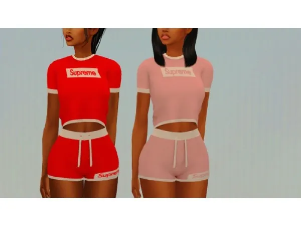 Maxis Match Shorts Set by 808pixels - The Sims 4 Custom Content