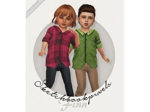 Alpha sketchbookpixels Finn Kids Toddlers 3T4 by simiracle - The Sims 4 Custom Content