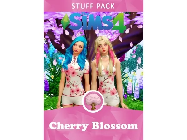 Maxis Match Cherry Blossom Stuff Pack by anastacialove - The Sims 4 Custom Content